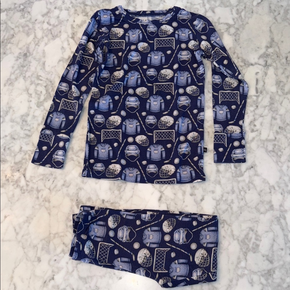 Lev Baby Kids Hockey Theme Pajama Set 5/6T
